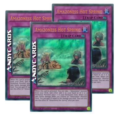 3x AMAZONESS HOT SPRING   (Amazoness Thermalquelle)   Ultra R   BLCR EN039   1Ed