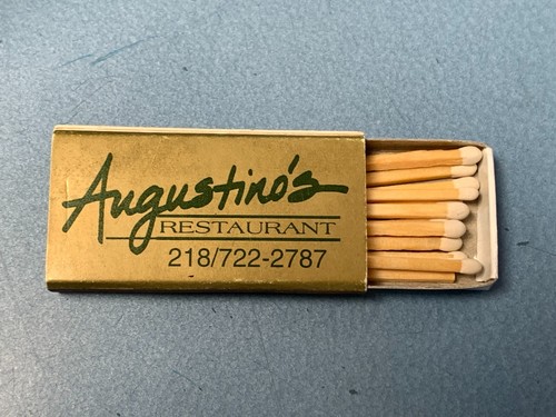 Vintage Augustino's Restaurant & Fitger's Inn, Superior St, Duluth, MN Matchbox - Picture 7 of 7