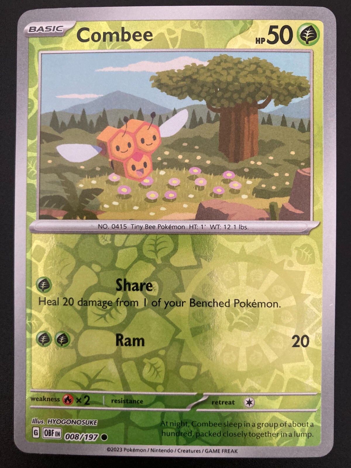 Combee 008/197 Pokemon Reverse Holo (2 card min buy in store)