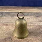 Vintage Silver Plated  Engraved "Christmas 1990" Bell,  International Silver Co. — photo 1