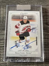 20-21 UD Clear Cut Hockey Rookie Champs Auto C-NF Nolan Foote