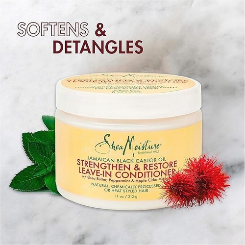 Shea Moisture Jamaican Black Castor Oil Strengthen And Restore Leave-in Conditio - Picture 2 of 6