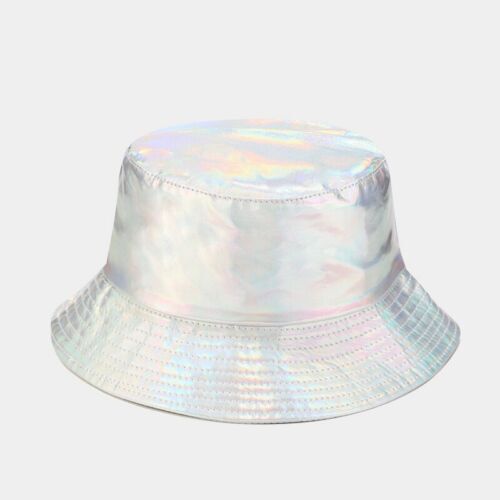 Solid Color PU Bucket Sun Hat, Party, Festival, Raves, Clubs, Ibiza, Beach - Bild 3 von 16