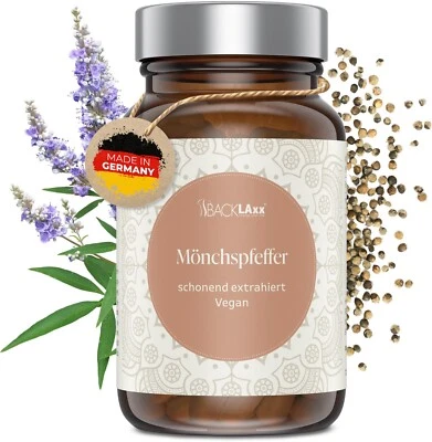 BACKLAXX® Mönchspfeffer Extrakt 10:1 – 120 Kapseln – Vegan & Rein
