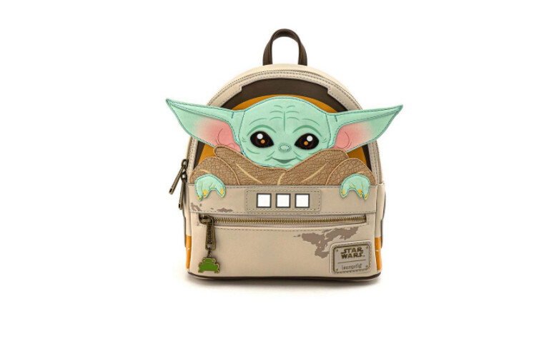 Loungefly Star Wars Mandalorian Yoda The Child Pram Figural Mini Backpack NWT Disney Parks Star Wars Mandalorian Grogu Loungefly Mini  main image 4