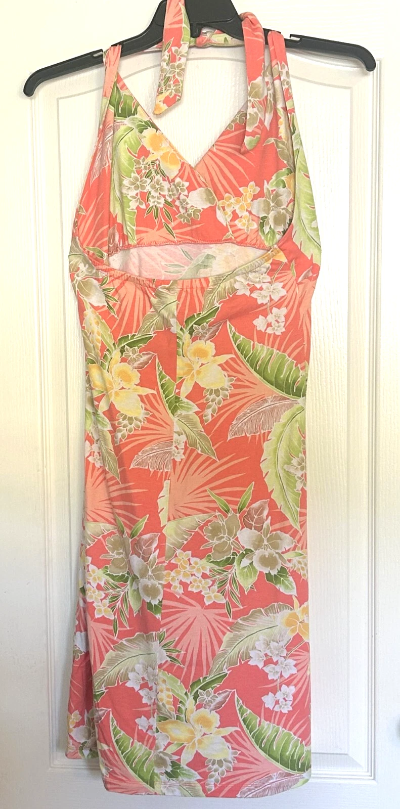 OFF WHITE Prendisole donna M arancione off wht verde di Caribbean Joe senza supporto impero wst