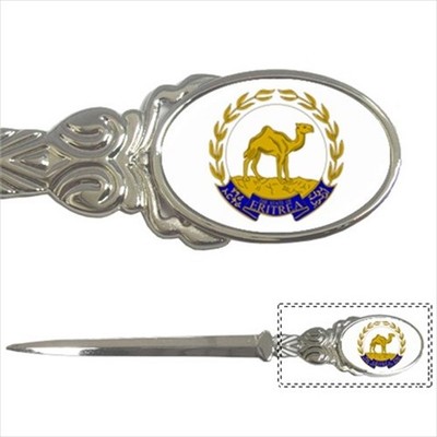 Download Eritrea Coat of Arms Chrome Letter Opener - Tabard Surcoat | eBay