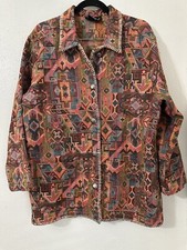 Carole Little Aztec Print Vintage Blazer M