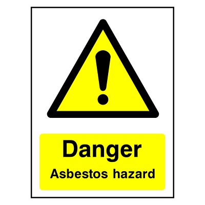 Gefahr Asbest Gefahr Schild oder Aufkleber | CHEM0065