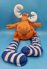 IKEA Elch Barnslig Älg Orange mit Socken Sockenelch Schlenker 50 cm Stofftier