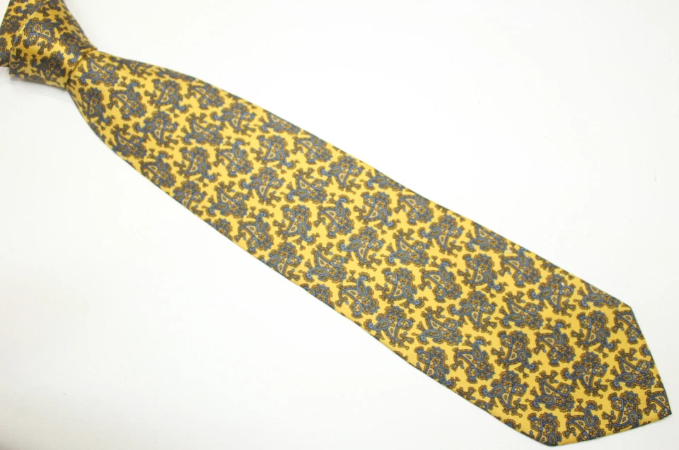 Corbata de seda FANTASIE DI COMO Hecha en Italia F58894 Foto 2 de 4