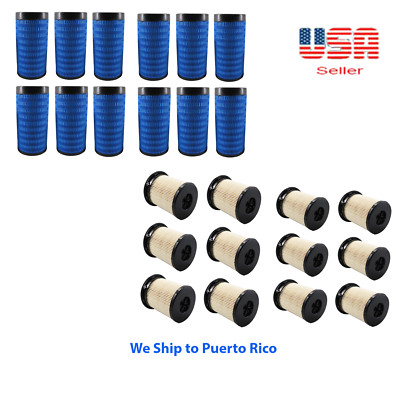 12 Set of Air & Fuel Filter 11-9955 + 11-9965 Fit THERMO KING C600 S700 S600
