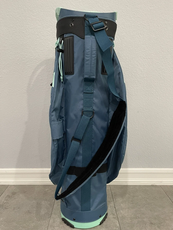 Sun Mountain Sync 14 Way Divider Golf Club Cart Bag Blue/Teal No Rain Cover - Image 4 of 4