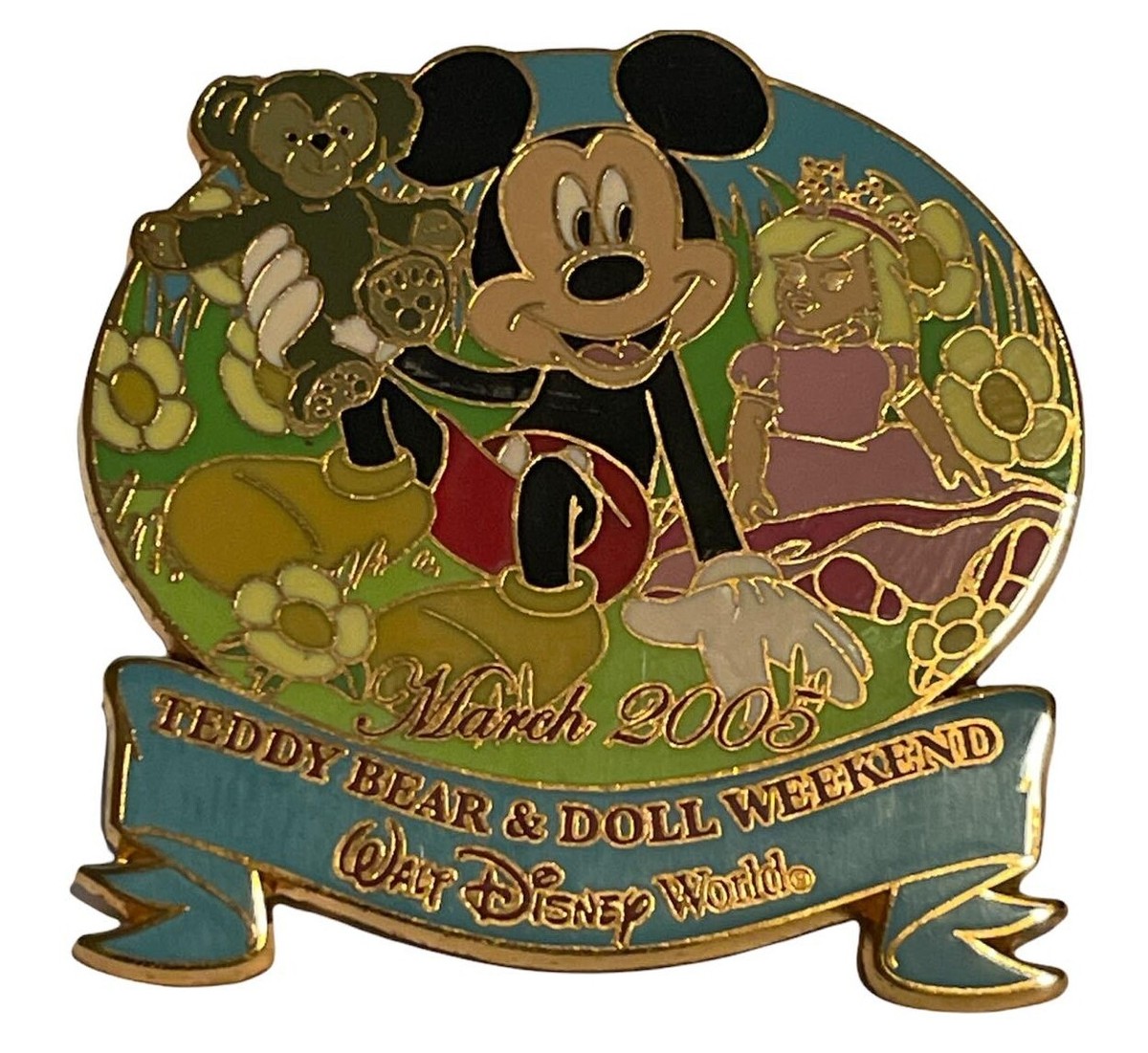 Walt Disney World - 2005 Teddy Bear & Doll Convention Pin (Mickey 