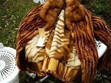 LUXUS Nerzjacke Geschorener Nerz  Gr. 38  Zobelkragen, + Gürtel (89,49Euro) NEU!