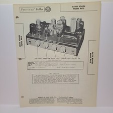 SAMS PHOTOFACT SERVICE MANUAL 72-7 DAVID BOGEN TUBE AMPLIFIER MODEL PX15