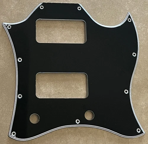 Custom For Gibson SG TV Jones Full Face Style Guitar Pickguard 5-Ply Black