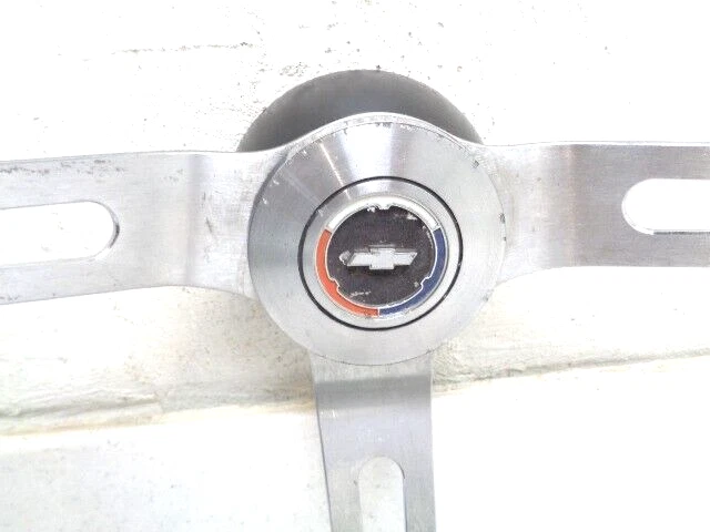 69 70 71 72 CHEVROLET CHEVELLE SS NOVA IMPALA WOOD STEERING WHEEL WCAP HUB G3D Foto 3 de 4