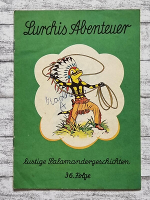 1966 Lurchis Abenteuer 36. Folge Salamander Indianer Schuhe Comic Werbung alt