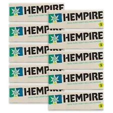 Hempire Single Wide Rolling Paper 1.0 Pure Hemp Cigarette Papers (10 Booklets)