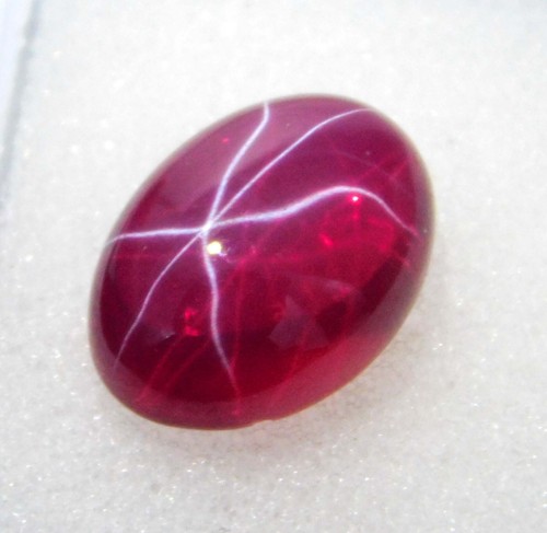 Rubí rojo estrella 6 rayos 9,20 quilates + cabujón ovalado natural para anillo certificado con piedras preciosas - Imagen 7 de 10