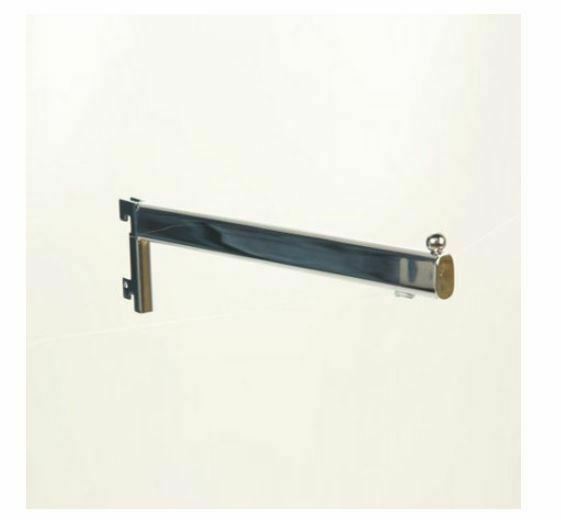 300mm Straight Arm For Twin Slot Garment Hanging Display Arm