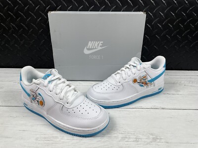 Nike Air Force 1 07 Low Hare x Space Jam Sneakers Size 2.5Y