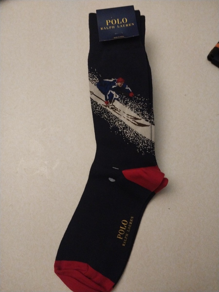 Rare Polo Ralph Lauren Alpine Hi Tech Ski Socks , 92 Crew  display picture 3