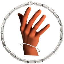 3 mm Armband 950er echt Platin