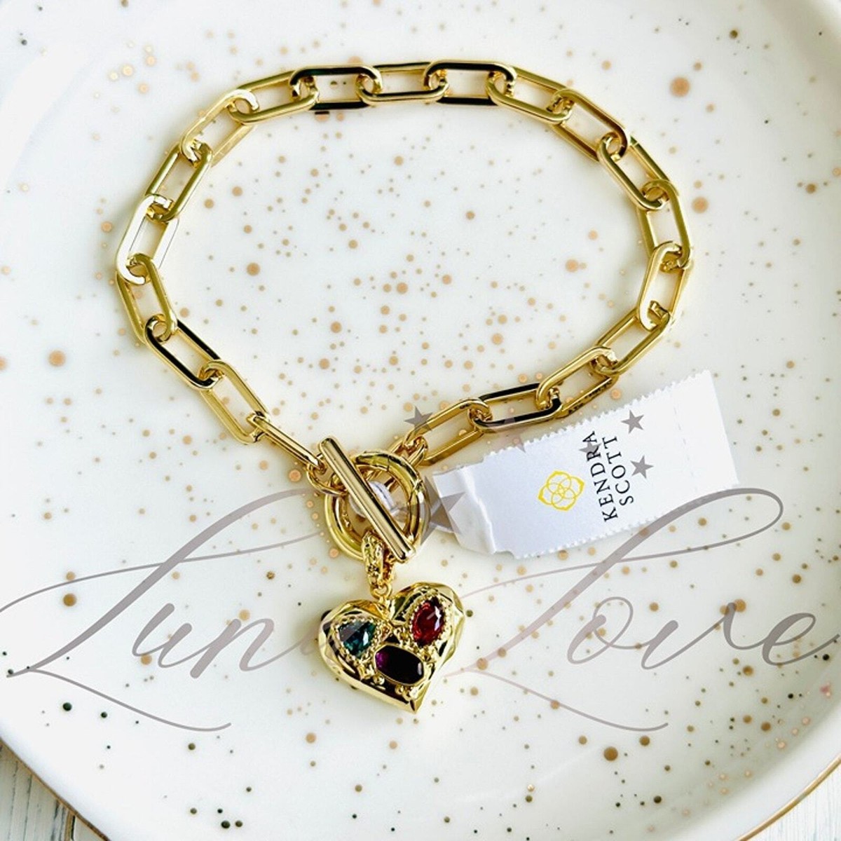Cuff Bracelet Kendra Scott Heart Bracelet KENDRA SCOTT Penny Gold