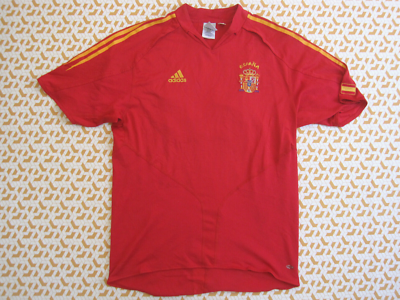 Maillot Espagne 2004 ESPANA #22 camiseta Spain Football home - L