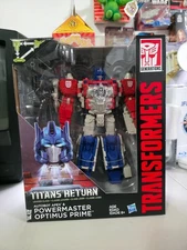 Transformers TITANS RETURN Leader Class Powermaster Optimus Prime + Apex New