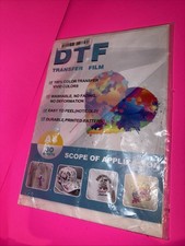 30 Sheets DTF Transfer Film A4 8.3' X 11.7' Double-Sided Matte PET Heat Tran
