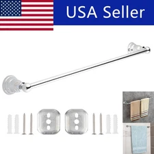 Zinc alloy towel rack bathroom single bar towel, bathroom hanging towel rack
