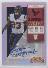 2018 Panini Contenders Rookie Championship Ticket 15/49 Jordan Thomas Auto 8sq