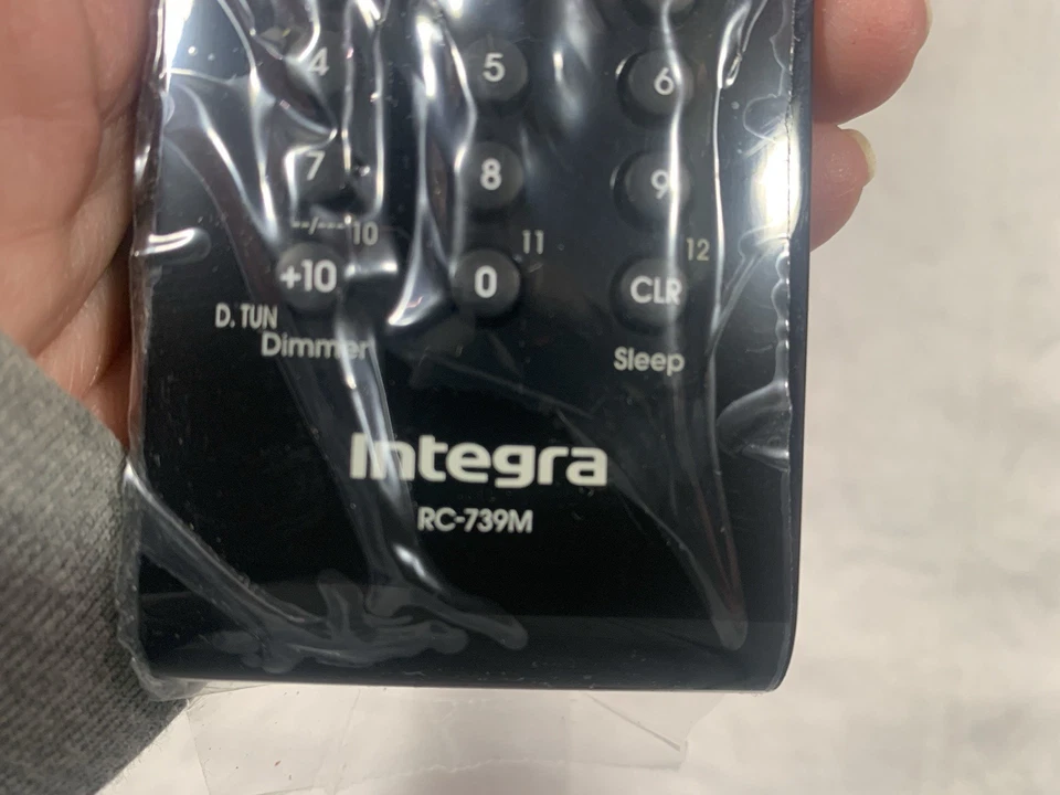 Integra RC-739M AV Receiver Remote Control Black OEM Original New - Image 4 of 4