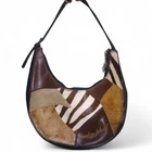 Vintage Baby Phat Y2K Purse Handbag Brown Shoulder Bag Animal Leather Faux Bag