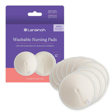 Washable Nursing Pads, Made with Organic Bamboo Viscose, Reusable Breast Pads fo