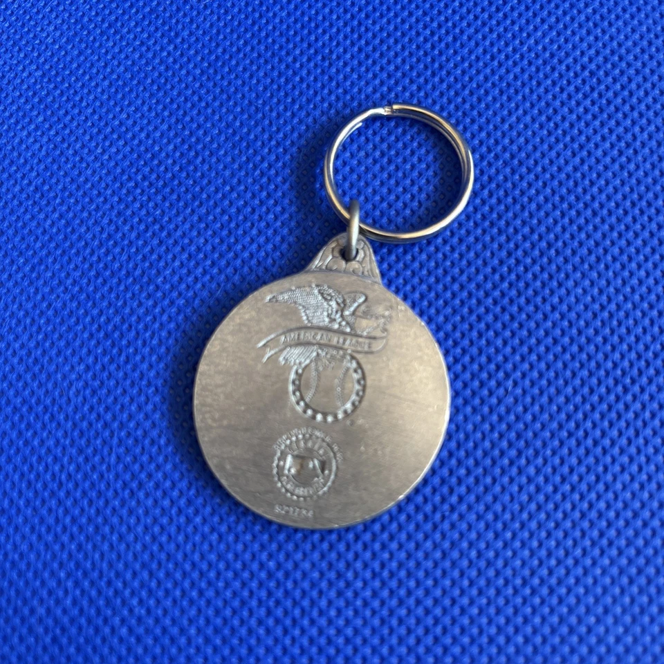 Llavero redondo de peltre de los Seattle Mariners vintage 1992 Liga Americana MLB numerado Foto 2 de 3