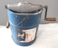 VINTAGE HUSKY FREEZER 2 QT HAND CRANK ICE CREAM MAKER WORKS J2HP RARE!