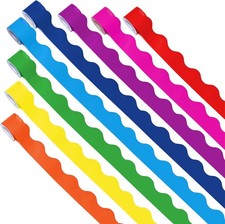 264 Feet Bulletin Board Borders 8 Rolls Colorful Border Trim Set 8 Bright Colors