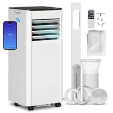 HOMCOM 7000 BTU Air Conditioner Indoor Portable AC Unit, 823-084V73WT, 4in1 -NEW