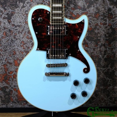 Electric Guitar D'Angelico Premier Atlantic Sky Blue Top Mahogany Back