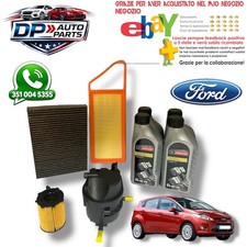 KIT TAGLIANDO 4 FILTRI 4 LT OLIO FORD MOTORCRAFT 5W30 FIESTA V FUSION 1.4 TDCI