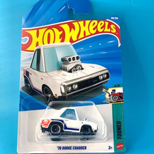 HOT WHEELS 2026 '70 DODGE CHARGER WHITE 188/250 JJK26 TOONED F. CAMPBELL DESIGN