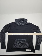 Under Armour Women's XL Run ColdGear Storm Anorak Jacket Black Packable Hood