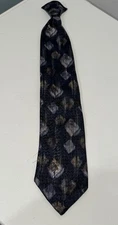David Tyaylor Clip On  Tie 100%Polyester Blue