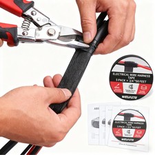 5 Rolls 3/4 Inch x 50 FT Premium Wiring Harness Tape - High Temp Self-AdhesiveY6
