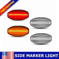 4PCS For Ford F150 2010-2014 Raptor Front Rear LED Side Marker Light Clear Lens