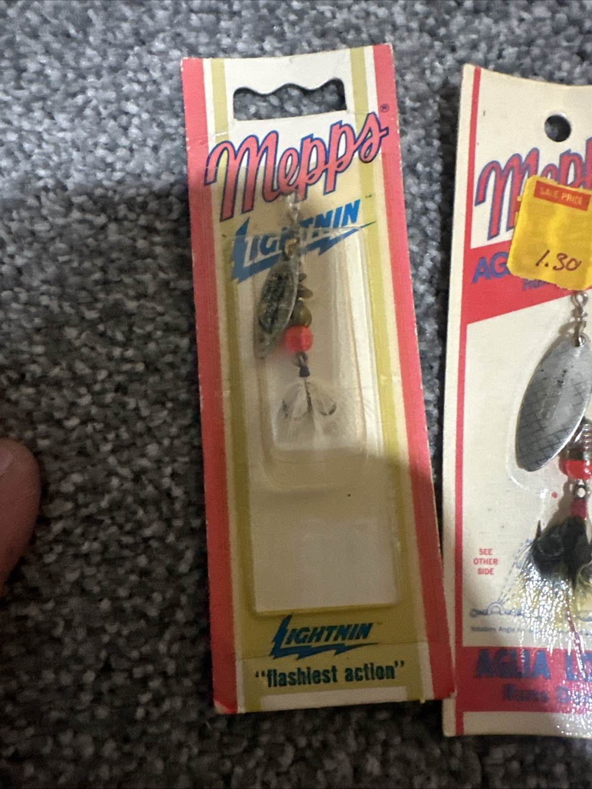 Mepps Vintage Spinners5 Aglia Long Deep Runners And 1 Lightning Flashiest Action - Image 3